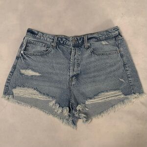 Wild Fable Light Blue Distressed Jean Shorts